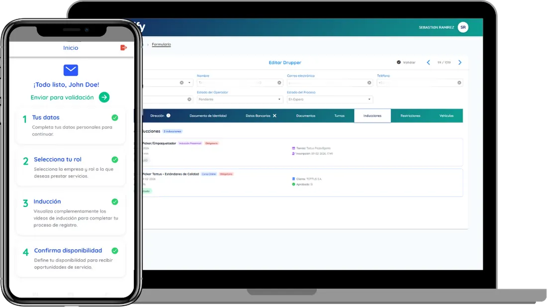 On-demand operational staff network powered by AI