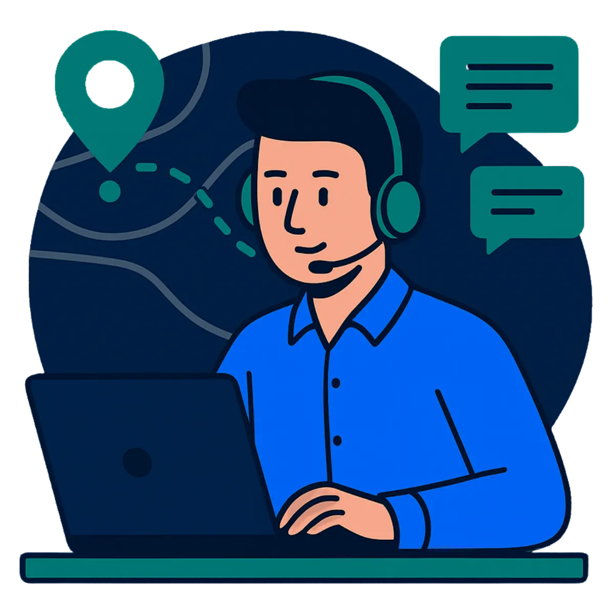Real-time operations dashboard view