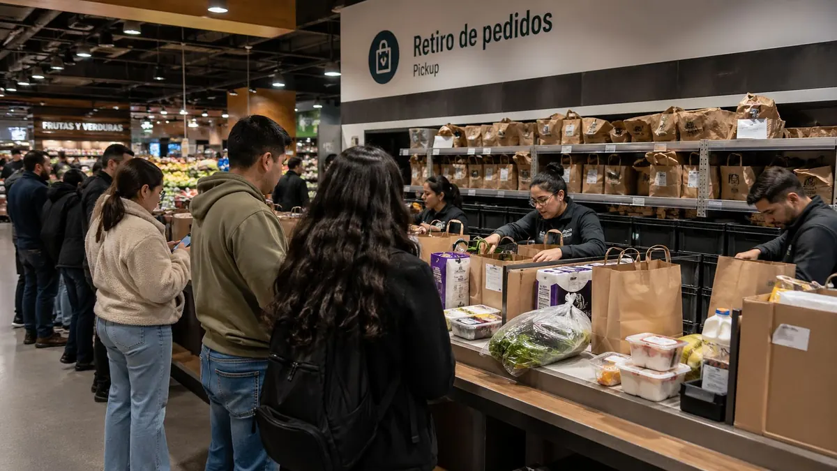 Chaos in a supermarket